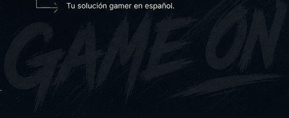 Game on, composición tipográfica de la marca